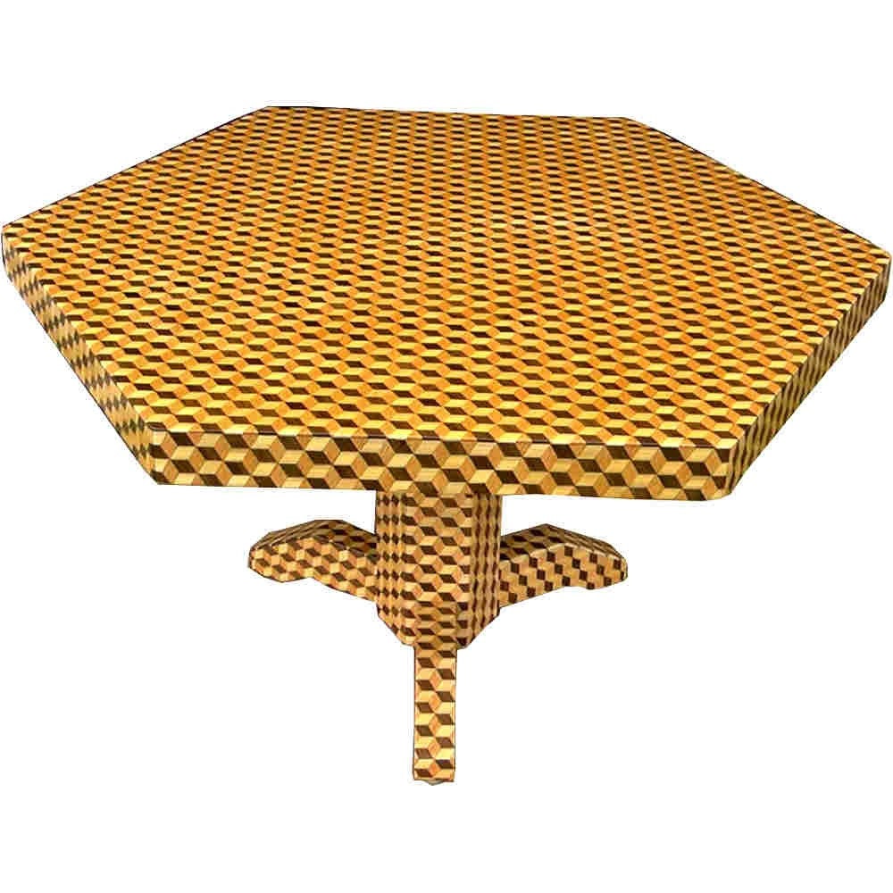 Large Tumbling Block Table