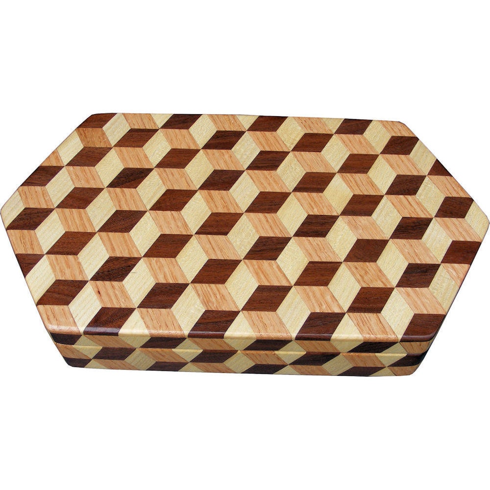 Large Hexagon Tumbling Block Box
