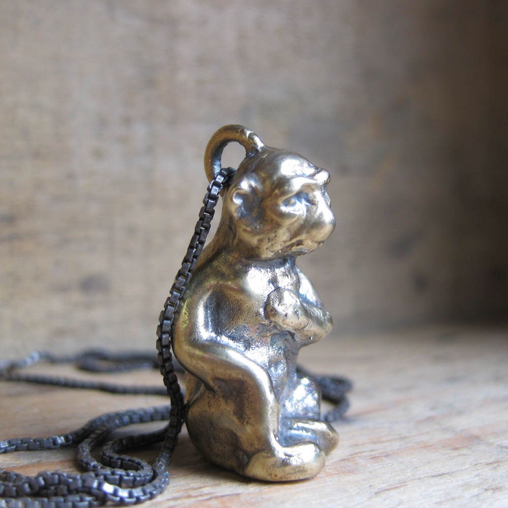 BRASS MONKEY pendant necklace