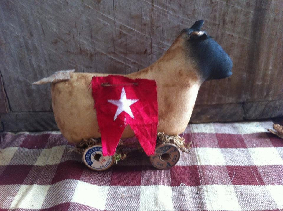 Primitive Sheep Pull Toy