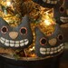 Primitive Folk Art Halloween Cat Head Ornies E-PATTERN