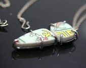 Chinese plate Necklace made with Argentium silver
