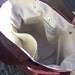 super pleated tote in reclaimed cranberry leather