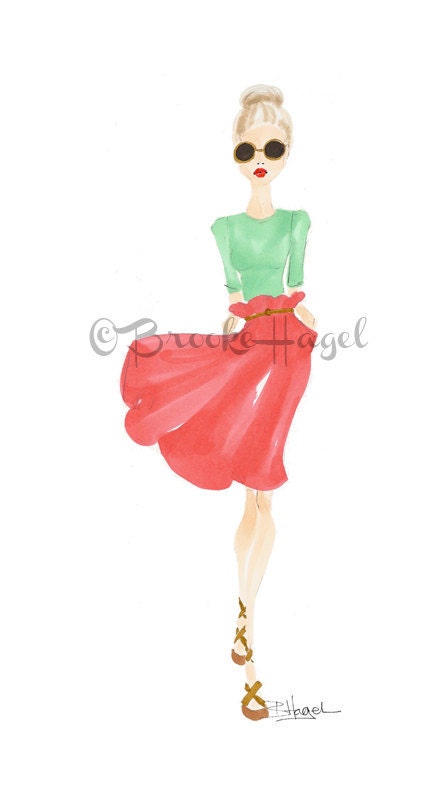 June - Fashion Illustration - Brooke Hagel