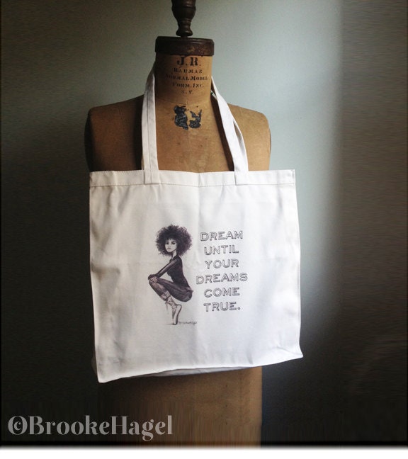 Brooklyn Ballerina Cotton Canvas Tote Bag