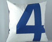 Sail Pillow - Blue Number 4