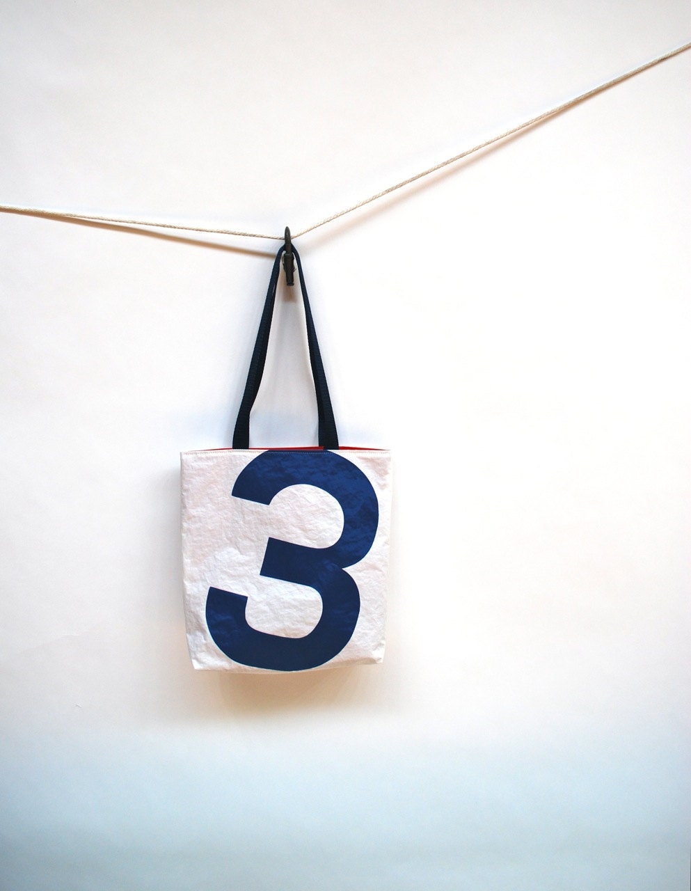 Recycled Sail Cloth Bag  - Blue Number 3