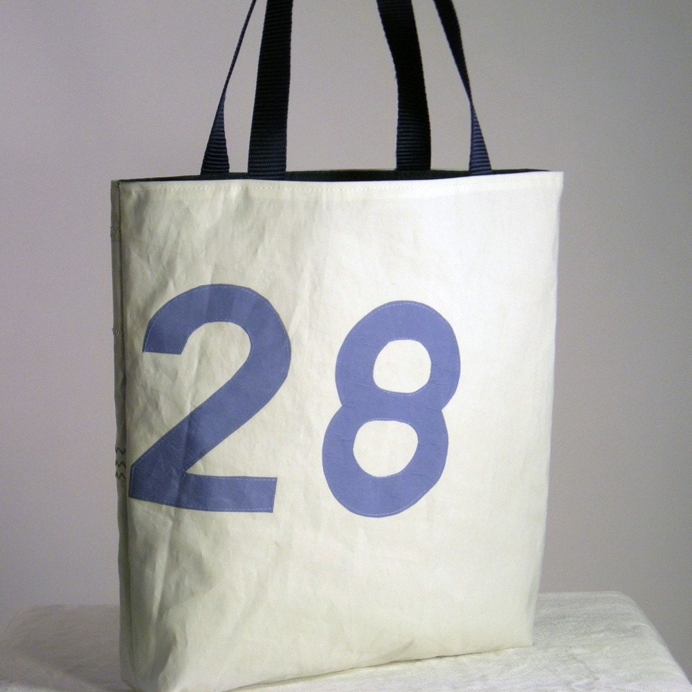 Recycled Sail Tote Bag - Light Blue number 28