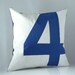 Sail Pillow - Blue Number 4