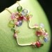 Tourmaline and Tanzanite Gem Encrusted Heart Necklace