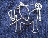ELEPHANT SHAWL PIN