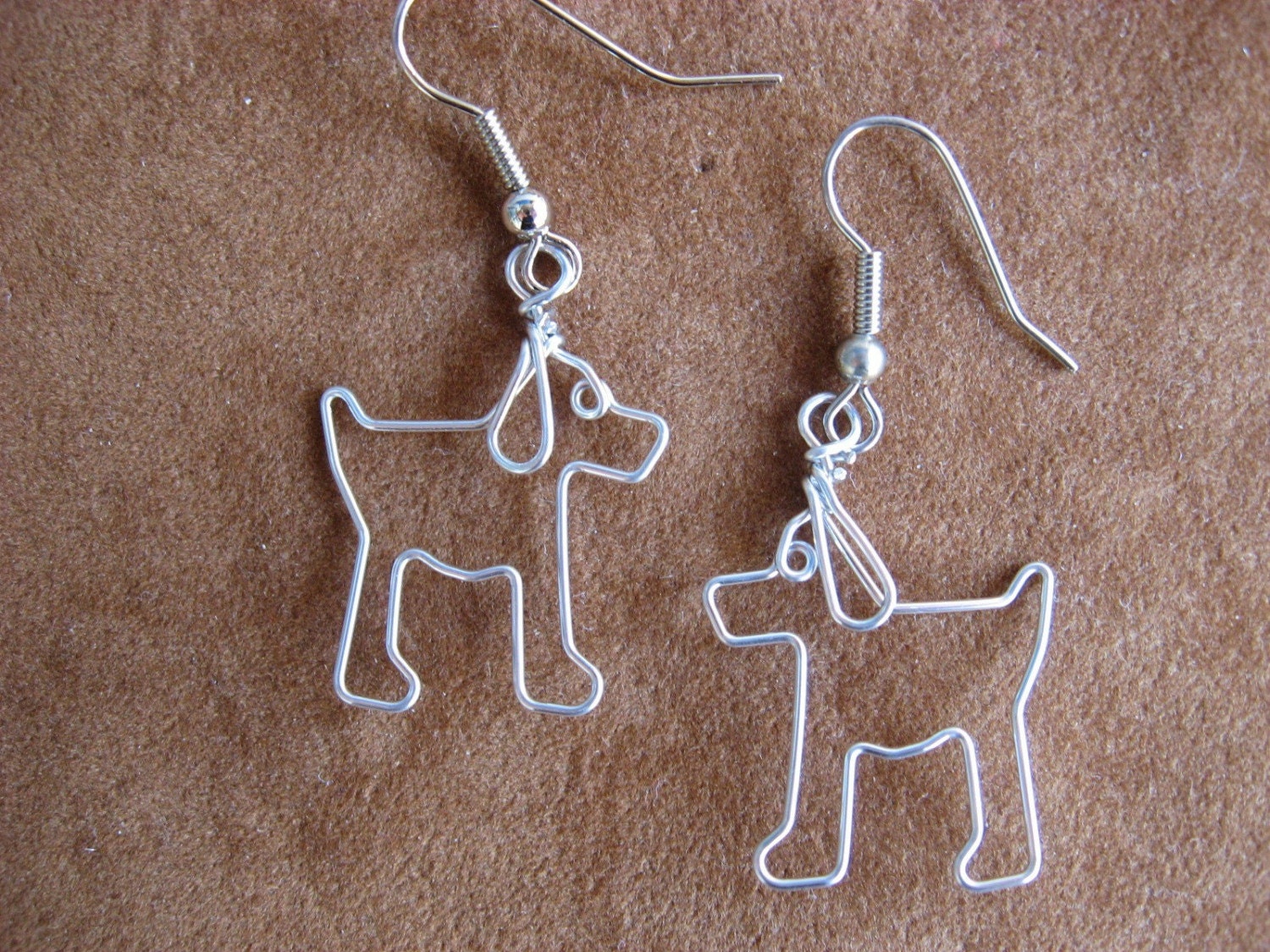 PUPPY DOGS earrings wirework nickle-free