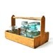 Vintage Wood Berry Tote Box