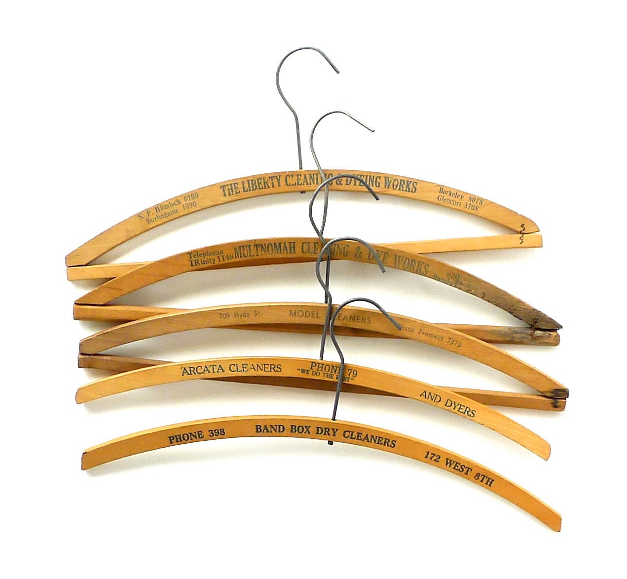 Vintage Wood Advertising Hangers