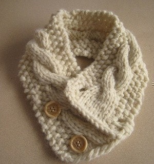 Knitting Pattern Cabled Neck Warmer