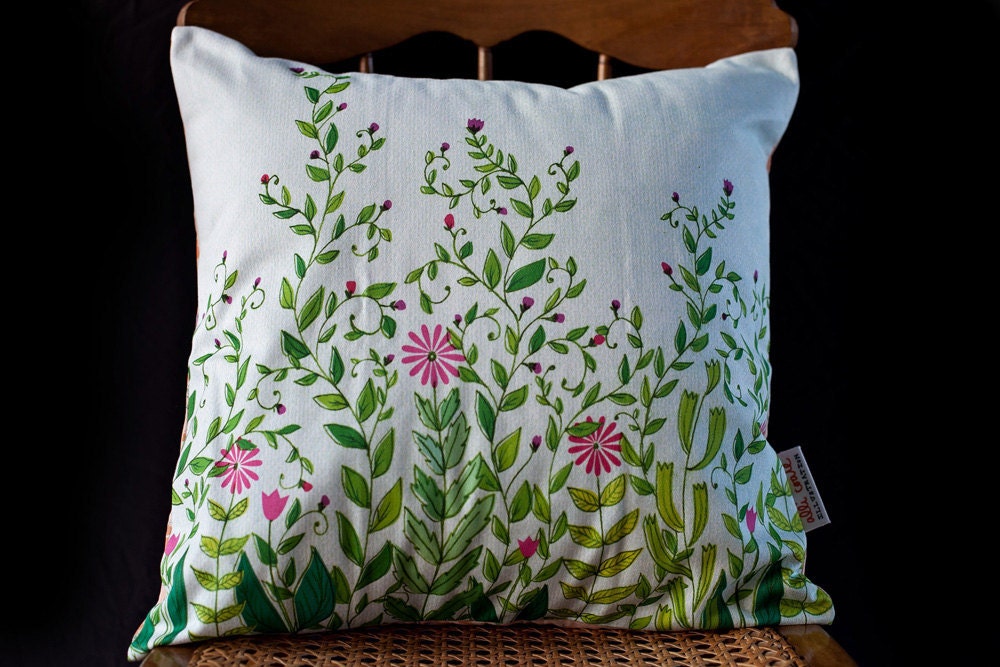 Garden Pillow Cover