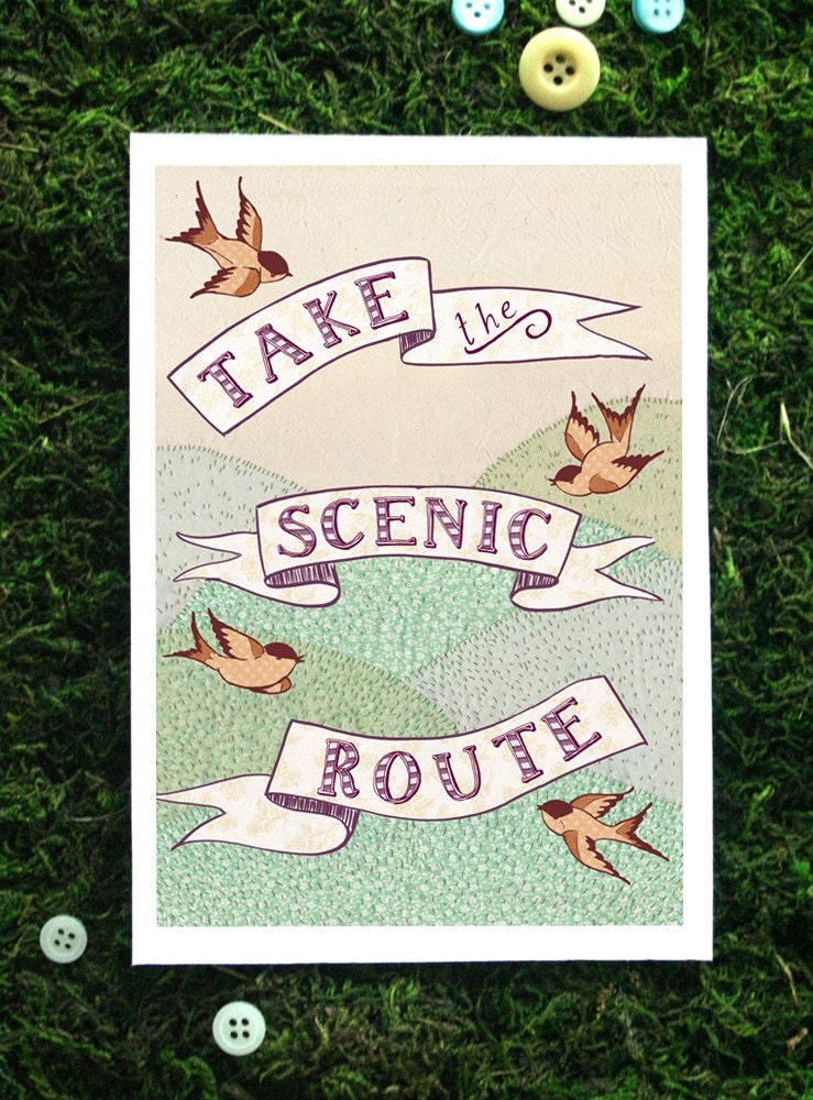 Scenic Route 5x7 print