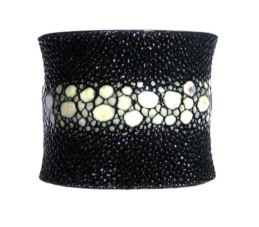 Black Multiple Spine Stingray Cuff Bracelet - by UNEARTHED