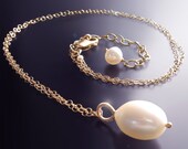 Pearl Necklace - "Peeta's Pearl" A Love Token from The Hunger Games - Custom Made to Order