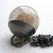Resin Necklace - Dandelion Pendant. Silver. Large 3,4 cm