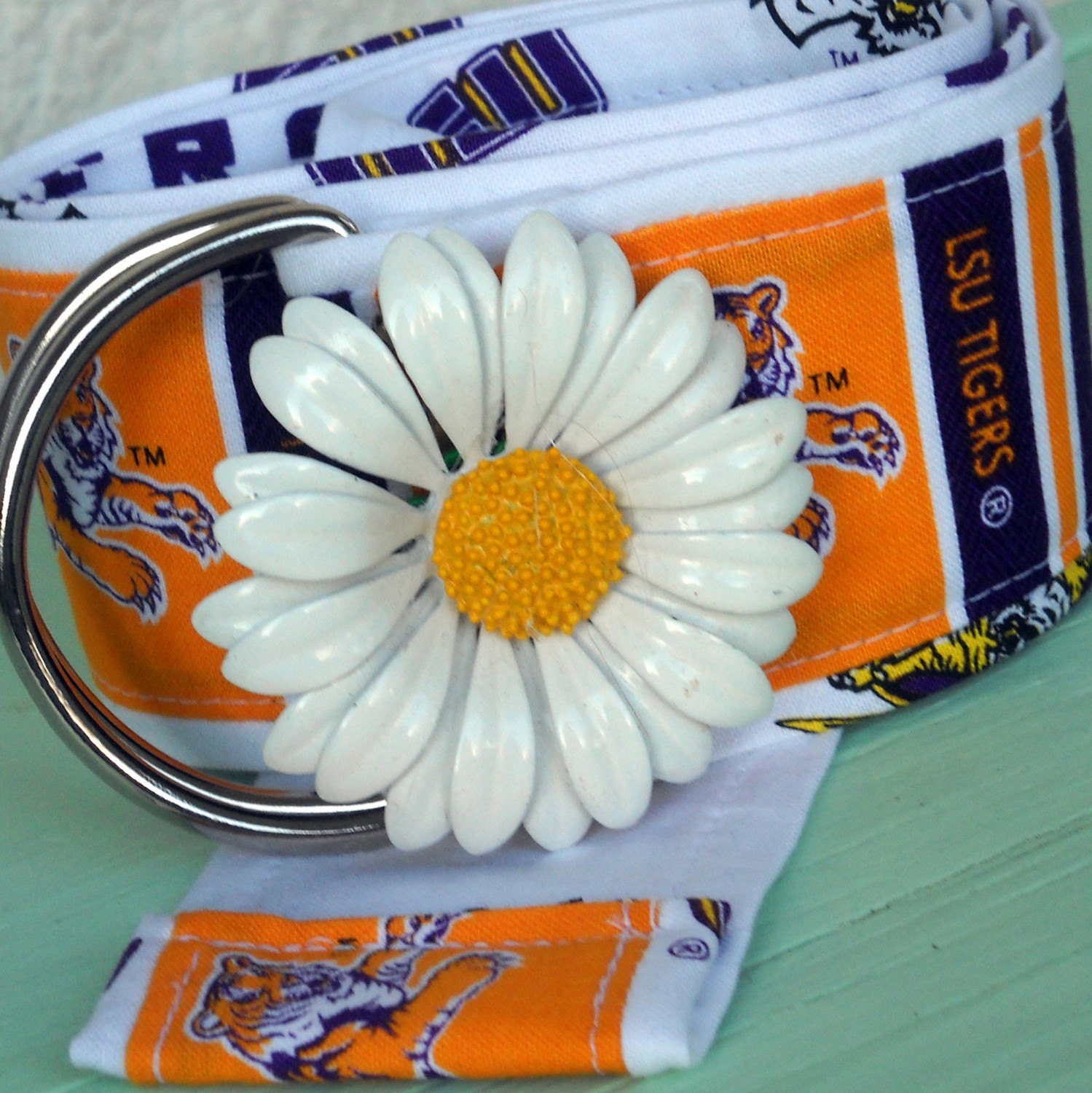 Half Price Sale Louisiana State University Flower Power Belt