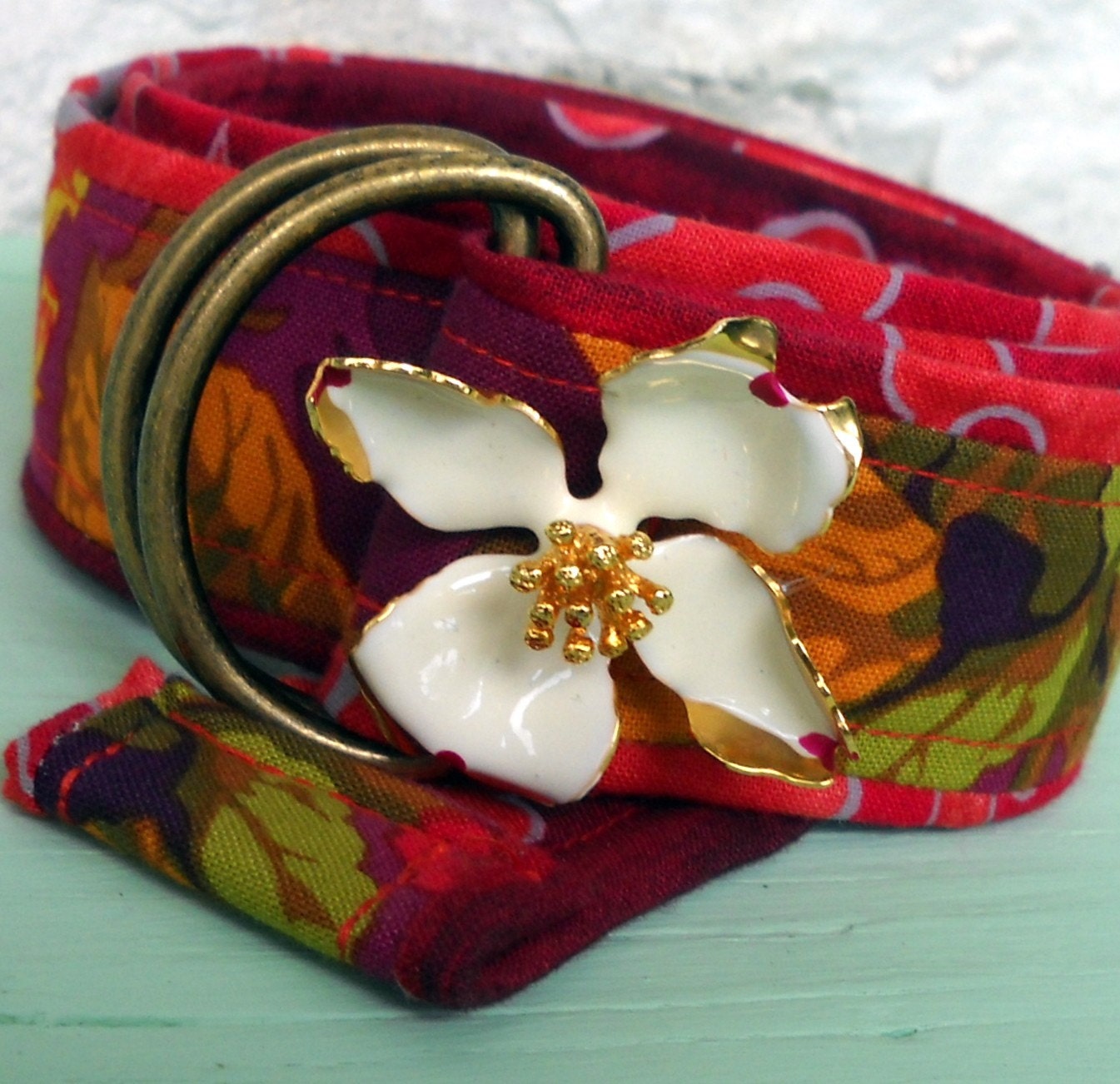 Half Price Sale Girls Boutique Flower Power Belt in Fall Colors