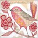 watercolor illustration of a pink bird - illustration - an 8 x 8 inch limited edition and archival print by corid