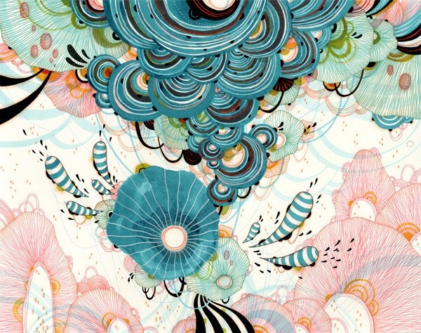 Giclee Fine Art  Print - Puff - 11x14 Print