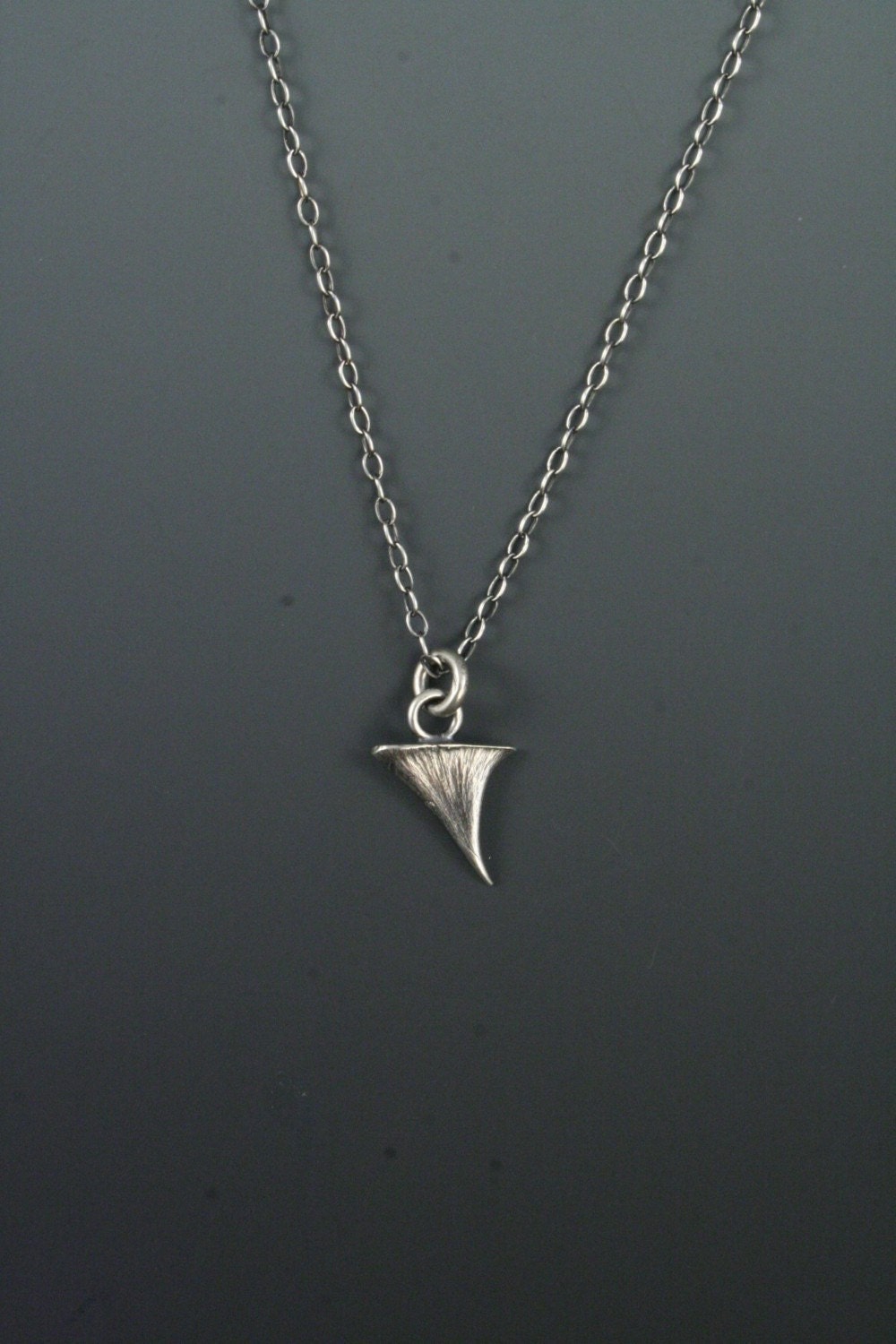 silver rose thorn necklace