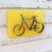 Metal Bike Wood Sign Wall Art Sculpture Office Home Decor Cottage French Country Beach Yellow