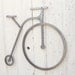 Metal Wall Art Bike Sculpture Penny Farthing Bicycle Wall Hanging Home Office Children Modern Industrial 23 x 28