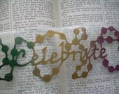 Celebrate, Bookmark, Papercutting Art