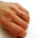 Rose gold stack ring -14k pink gold - recycled gold - alternative engagement - modern rock - geometric square, made to order