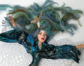 SEA WITCH one of a kind Elemental Art Doll