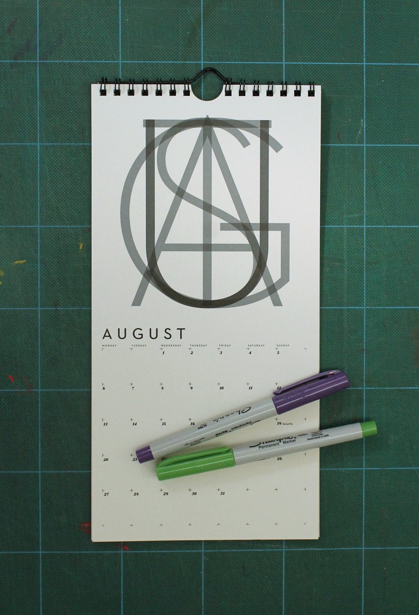 2013 Interactions Wall Calendar (grey)