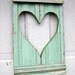 Mint Green Heart Shutter