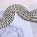 LAST Set - Thick Vintage White Enamel Curb Chain (24 inches) (C549)