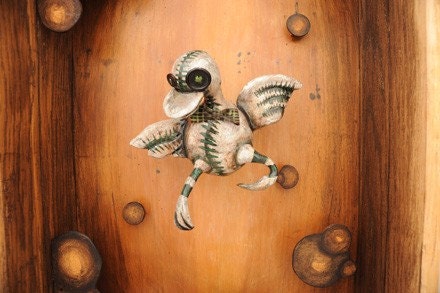 Duck - Sculpture - Art Doll - Shadowbox - Diorama