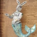 Merbunny Captured Mermaid Bunny sculpture art doll