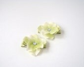 Pale Green Hydrangea  Non Slip Clips / Last One
