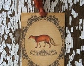 The Fox--Vintage Style Gift Tags-Featured in Country Living Magazine