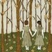 friendship, best friends, sisters, twins illustration digital Print poster drawing - HUMAN NATURE