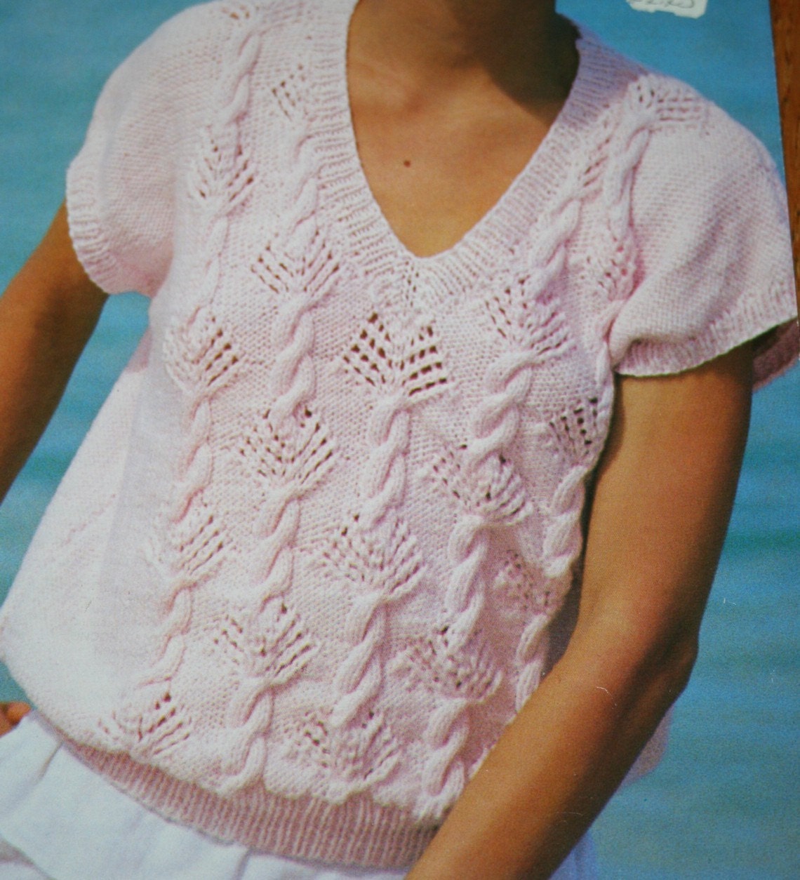 Sweater Knitting Pattern Women Jaeger 5622 D by elanknits on Etsy