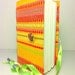 Journal, notebook, journal diary, hand bound, Yellow stripes, lined paper, Personal Journal, for writing, travel journal, costum journal