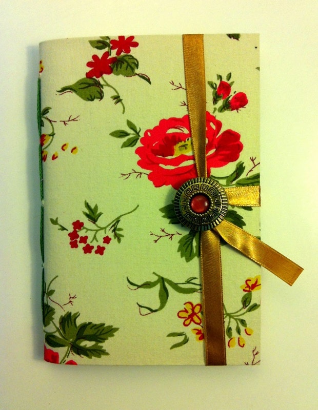 Diary journal, writing journal, travel journal, notebook, handmade, lined paper for writing, memories, Flowers book, lined journal