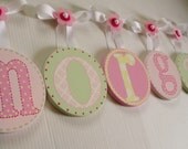 Children Baby Nursery Handpainted HANGING WALL LETTERS