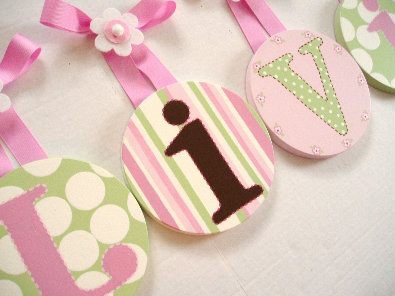 Boutique Children's Round Wall Letters