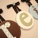 baby kids nursery round hanging wall letters
