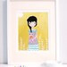 Owl Kids Nursery Girl Print