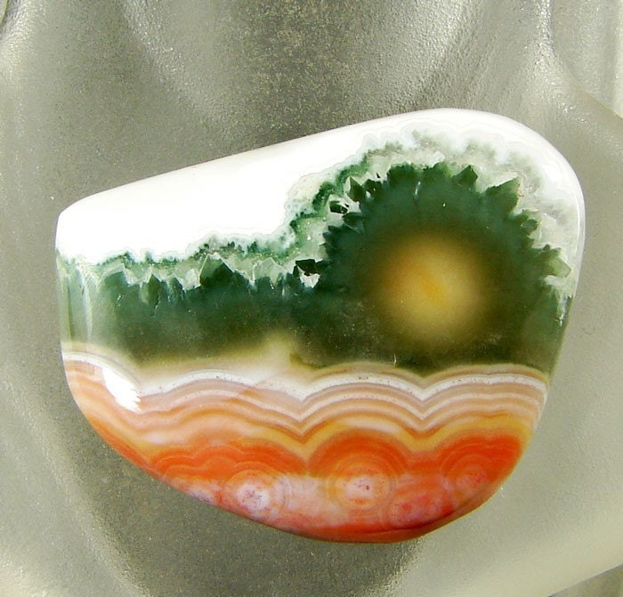 Ocean Jasper Cabochon-26x20x4.5mm